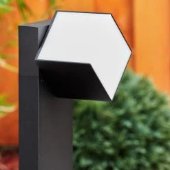 Hofstein Swanek Wegeleuchte LED Schwarz, 1-flammig -Günstiges Wegeleuchten Geschäft swanek wegeleuchte h3417164 10