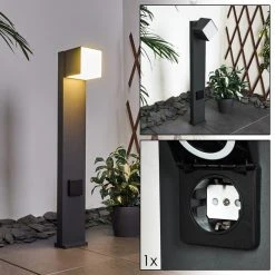 Hofstein Swanek Wegeleuchte LED Anthrazit, 1-flammig