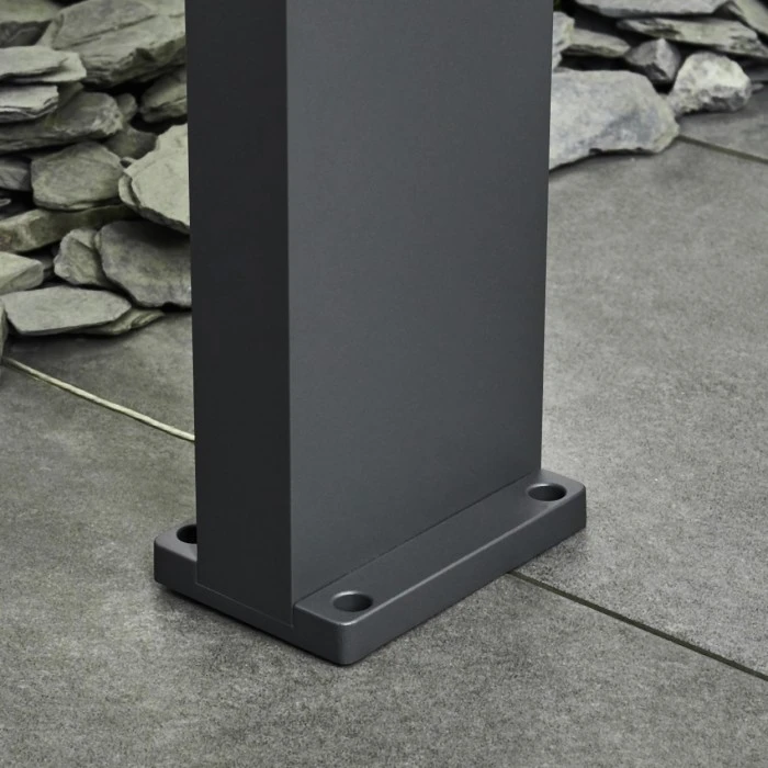 Hofstein Swanek Wegeleuchte LED Anthrazit, 1-flammig 8 Hofstein Swanek Wegeleuchte LED Anthrazit, 1-flammig – Bild 6