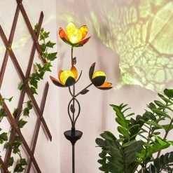 Hofstein Taft Solarleuchte LED Schwarz, Grün, Kupferfarben, 3-flammig -Günstiges Wegeleuchten Geschäft taft solarleuchte h3425688 6