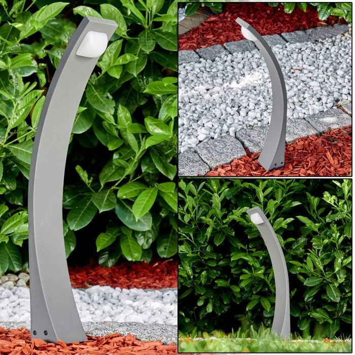 Hofstein Telford Sockelleuchte LED Anthrazit, 1-flammig 3 Hofstein Telford Sockelleuchte LED Anthrazit, 1-flammig