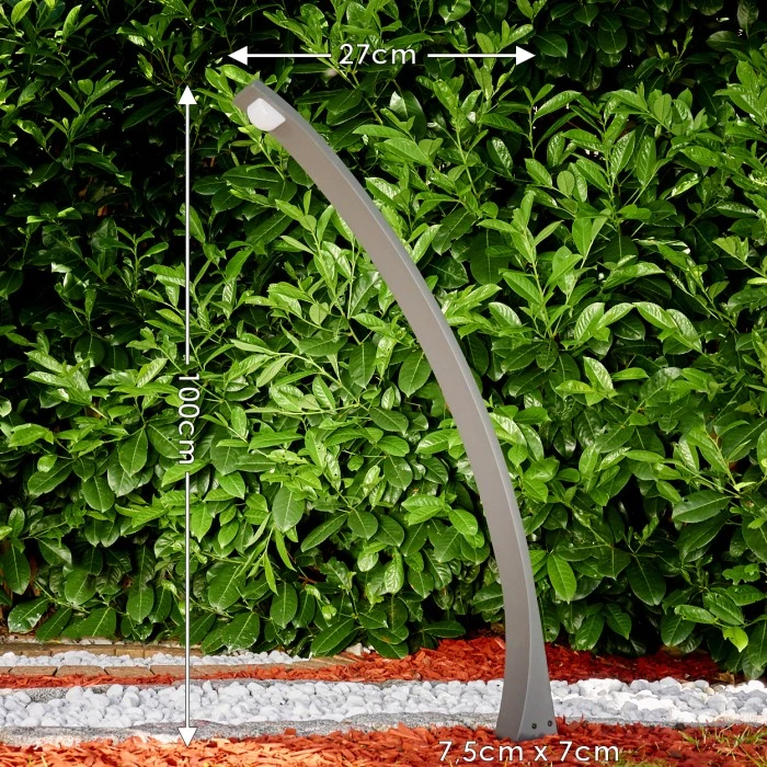 Hofstein Telford Wegeleuchte LED Anthrazit, 1-flammig 4 Hofstein Telford Wegeleuchte LED Anthrazit, 1-flammig – Bild 2