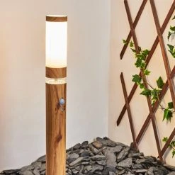 Hofstein Tenvik Wegeleuchte Braun, Holz dunkel, 1-flammig, Bewegungsmelder -Günstiges Wegeleuchten Geschäft tenvik wegeleuchte h3427798 8