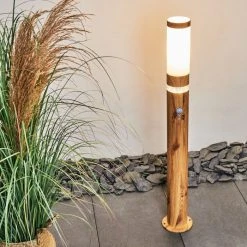 Hofstein Tenvik Wegeleuchte Braun, Holz dunkel, 1-flammig, Bewegungsmelder -Günstiges Wegeleuchten Geschäft tenvik wegeleuchte h3427798 9