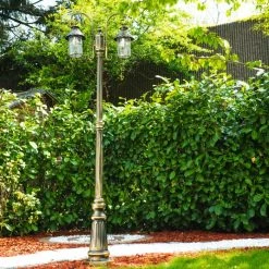 Hofstein Tolep Kandelaber Schwarz-Gold, 2-flammig -Günstiges Wegeleuchten Geschäft tolep kandelaber 21682e bg 6