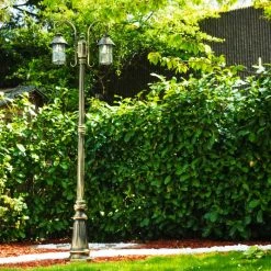 Hofstein Tolep Kandelaber Schwarz-Gold, 2-flammig -Günstiges Wegeleuchten Geschäft tolep kandelaber 21682e bg 7