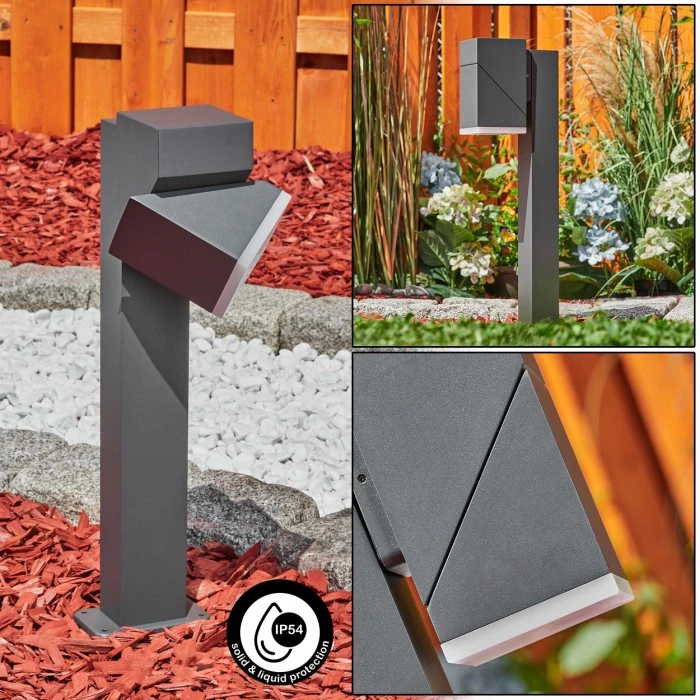 Hofstein Toogong Sockelleuchte LED Anthrazit, 1-flammig 3 Hofstein Toogong Sockelleuchte LED Anthrazit, 1-flammig