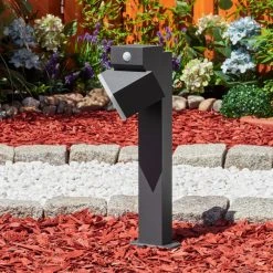 Hofstein Toogong Sockelleuchte LED Anthrazit, 1-flammig, Bewegungsmelder -Günstiges Wegeleuchten Geschäft toogong sockelleuchte h3607459 9