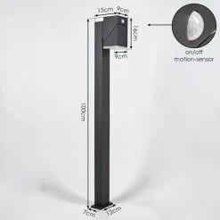 Hofstein Toogong Wegeleuchte LED Anthrazit, 1-flammig, Bewegungsmelder 17 Hofstein Toogong Wegeleuchte LED Anthrazit, 1-flammig, Bewegungsmelder -Günstiges Wegeleuchten Geschäft toogong wegeleuchte h3584163 3