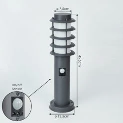 Hofstein Tunes Sockelleuchte Anthrazit, 1-flammig, Bewegungsmelder 18 Hofstein Tunes Sockelleuchte Anthrazit, 1-flammig, Bewegungsmelder -Günstiges Wegeleuchten Geschäft tunes sockelleuchte h3546512 6