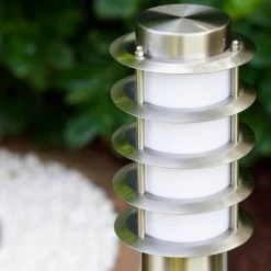 Hofstein Tunes Wegeleuchte Edelstahl, 1-flammig -Günstiges Wegeleuchten Geschäft tunes wegeleuchte h165066 2