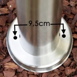 Hofstein Tunes Wegeleuchte Edelstahl, 1-flammig -Günstiges Wegeleuchten Geschäft tunes wegeleuchte h165066 3