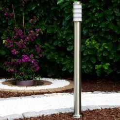 Hofstein Tunes Wegeleuchte Edelstahl, 1-flammig -Günstiges Wegeleuchten Geschäft tunes wegeleuchte h165066 7