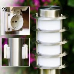 Hofstein Tunes Wegeleuchte Edelstahl, 1-flammig -Günstiges Wegeleuchten Geschäft tunes wegeleuchte h168074 3