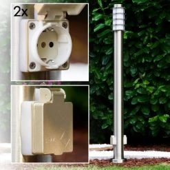 Hofstein Tunes Wegeleuchte Edelstahl, 1-flammig -Günstiges Wegeleuchten Geschäft tunes wegeleuchte h168074 9