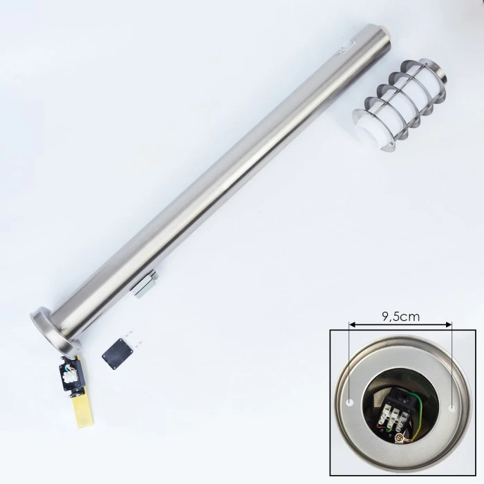 Hofstein Tunes Wegeleuchte Nickel-Matt, 1-flammig, Bewegungsmelder 7 Hofstein Tunes Wegeleuchte Nickel-Matt, 1-flammig, Bewegungsmelder – Bild 5