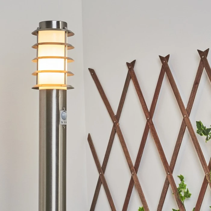 Hofstein Tunes Wegeleuchte Nickel-Matt, 1-flammig, Bewegungsmelder 11 Hofstein Tunes Wegeleuchte Nickel-Matt, 1-flammig, Bewegungsmelder – Bild 9