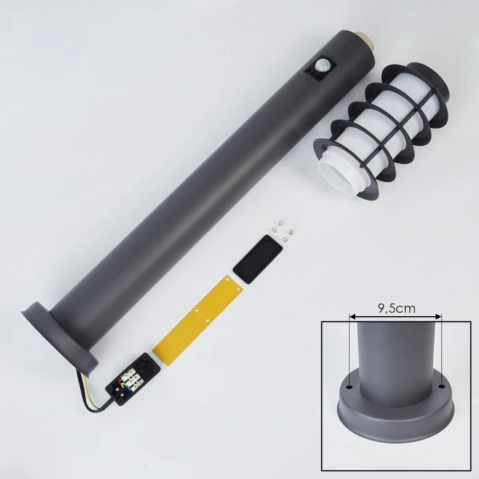 Hofstein Tunes Wegeleuchte Anthrazit, 1-flammig, Bewegungsmelder 7 Hofstein Tunes Wegeleuchte Anthrazit, 1-flammig, Bewegungsmelder – Bild 5