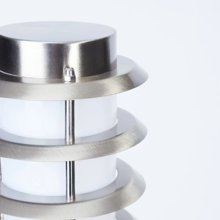 Hofstein Tunes Wegeleuchte Nickel-Matt, 1-flammig, Bewegungsmelder 5 Hofstein Tunes Wegeleuchte Nickel-Matt, 1-flammig, Bewegungsmelder – Bild 3