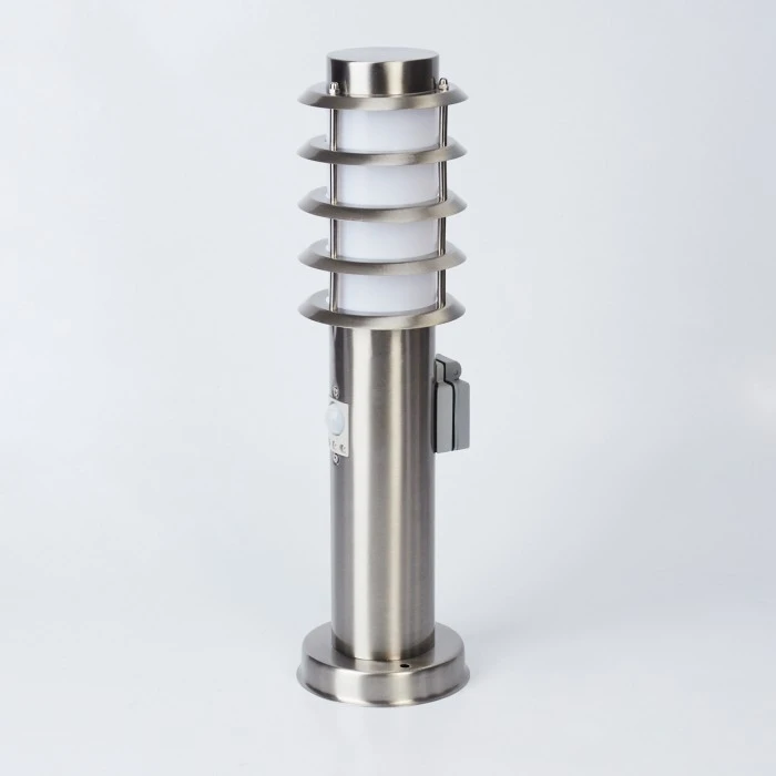 Hofstein Tunes Wegeleuchte Nickel-Matt, 1-flammig, Bewegungsmelder 9 Hofstein Tunes Wegeleuchte Nickel-Matt, 1-flammig, Bewegungsmelder – Bild 7