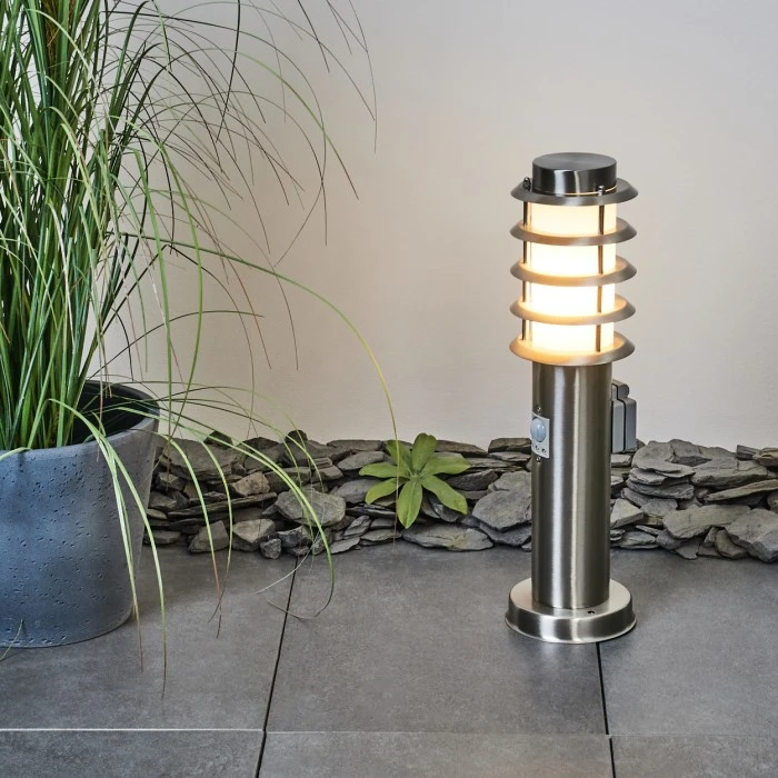 Hofstein Tunes Wegeleuchte Nickel-Matt, 1-flammig, Bewegungsmelder 10 Hofstein Tunes Wegeleuchte Nickel-Matt, 1-flammig, Bewegungsmelder – Bild 8