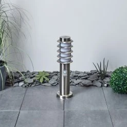 Hofstein Tunes Wegeleuchte Nickel-Matt, 1-flammig, Bewegungsmelder -Günstiges Wegeleuchten Geschäft tunes wegeleuchte h3546529 6