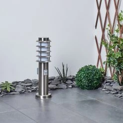 Hofstein Tunes Wegeleuchte Nickel-Matt, 1-flammig, Bewegungsmelder -Günstiges Wegeleuchten Geschäft tunes wegeleuchte h3546529 8