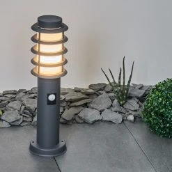 Hofstein Tunes Wegeleuchte Anthrazit, 1-flammig, Bewegungsmelder -Günstiges Wegeleuchten Geschäft tunes wegeleuchte h3546574 11