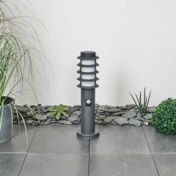 Hofstein Tunes Wegeleuchte Anthrazit, 1-flammig, Bewegungsmelder -Günstiges Wegeleuchten Geschäft tunes wegeleuchte h3546574 3