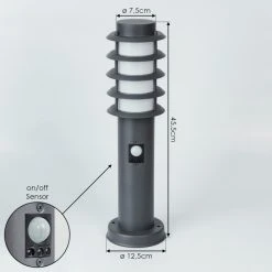 Hofstein Tunes Wegeleuchte Anthrazit, 1-flammig, Bewegungsmelder -Günstiges Wegeleuchten Geschäft tunes wegeleuchte h3546574 4