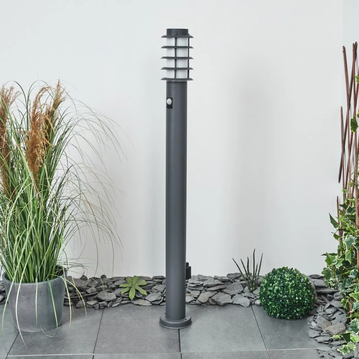 Hofstein Tunes Wegeleuchte Anthrazit, 1-flammig, Bewegungsmelder 4 Hofstein Tunes Wegeleuchte Anthrazit, 1-flammig, Bewegungsmelder – Bild 2