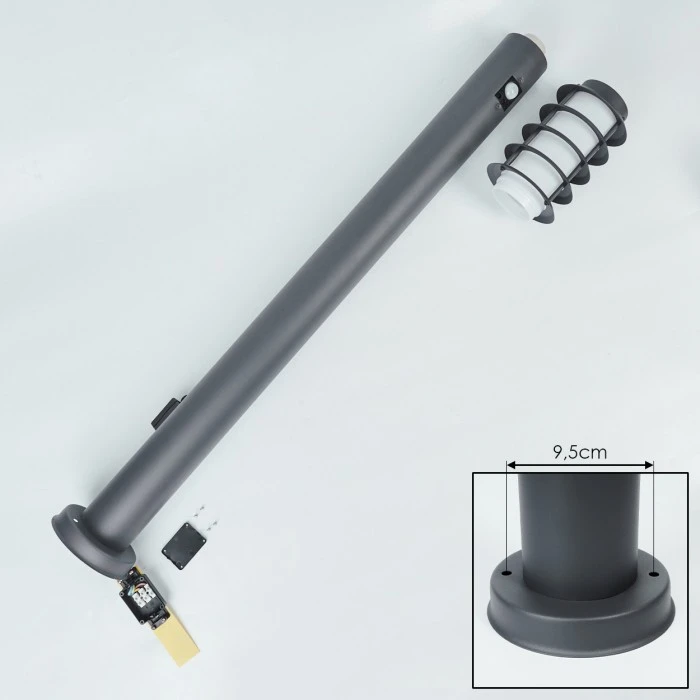 Hofstein Tunes Wegeleuchte Anthrazit, 1-flammig, Bewegungsmelder 7 Hofstein Tunes Wegeleuchte Anthrazit, 1-flammig, Bewegungsmelder – Bild 5