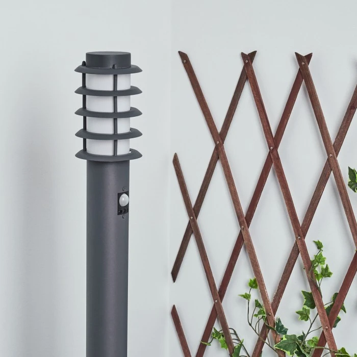 Hofstein Tunes Wegeleuchte Anthrazit, 1-flammig, Bewegungsmelder 4 Hofstein Tunes Wegeleuchte Anthrazit, 1-flammig, Bewegungsmelder – Bild 2