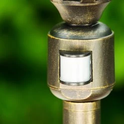 Hofstein Wegeleuchte Ribadeo Schwarz-Gold, 1-flammig, Bewegungsmelder -Günstiges Wegeleuchten Geschäft wegeleuchte ribadeo h169187 4