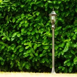 Hofstein Wegeleuchte Ribadeo Schwarz-Gold, 1-flammig, Bewegungsmelder -Günstiges Wegeleuchten Geschäft wegeleuchte ribadeo h169187 8