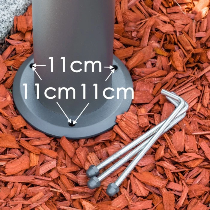 Hofstein Wegeleuchte TETLIN LED Anthrazit, 3-flammig 10 Hofstein Wegeleuchte TETLIN LED Anthrazit, 3-flammig – Bild 8