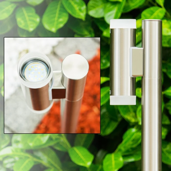 Hofstein Wegeleuchte Vero Edelstahl, 2-flammig 4 Hofstein Wegeleuchte Vero Edelstahl, 2-flammig – Bild 2