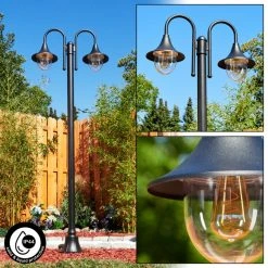 Hofstein Wissembourg Kandelaber Schwarz, 2-flammig