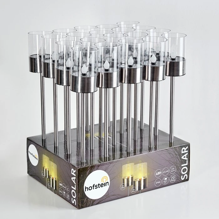 Hofstein Wroclaw 20er Set Solarleuchte LED Silber, 1-flammig 14 Hofstein Wroclaw 20er Set Solarleuchte LED Silber, 1-flammig – Bild 12